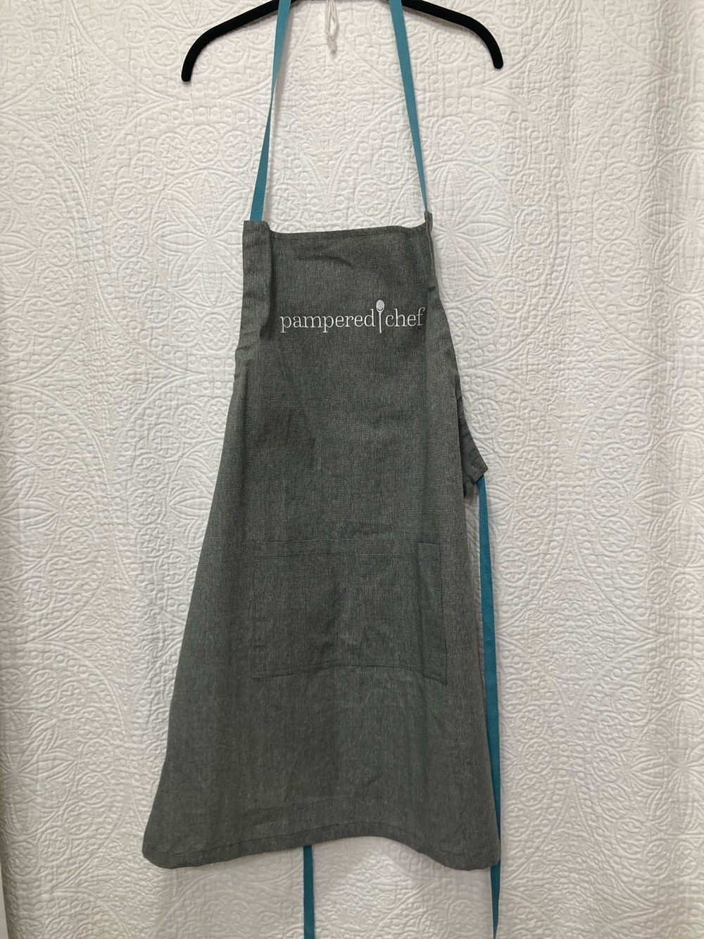 Pampered Chef 2 Pocket Apron OS Gray